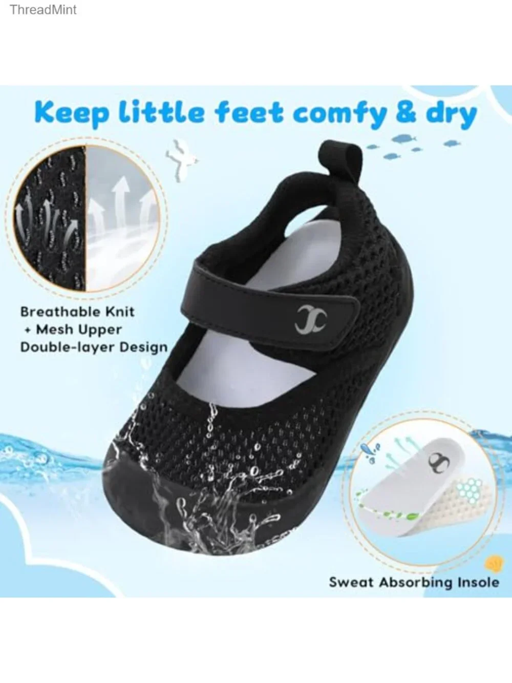 Toddler Water Sandals Barefoot Walking Shoes Non-Slip